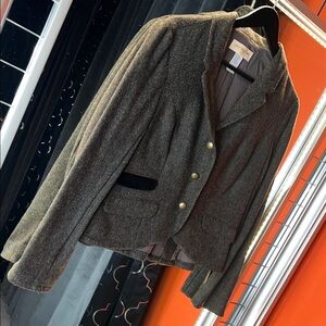 London Jean Herringbone Wool Blend Blazer ☕🧥🎻